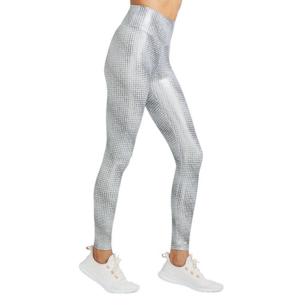 Silver Foil Peloton Show Up Leggings BNWT size M